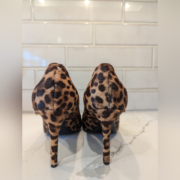 Prada sz EU 40~US 10 Leopard Print Calf Hair Pumps - Picture 4 of 15